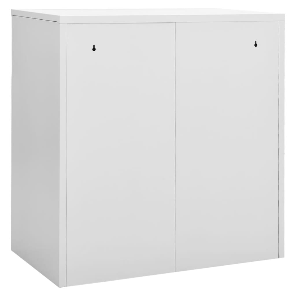 Armadietto con Chiave Grigio Chiaro 90x45x92,5 cm in Acciaio - homemem39