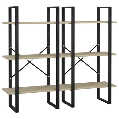 Scaffale Portaoggetti Sonoma 60x30x210 cm in Legno Multistrato - homemem39