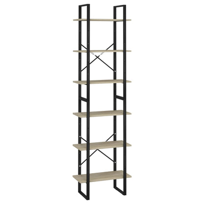 Scaffale Portaoggetti Sonoma 60x30x210 cm in Legno Multistrato - homemem39