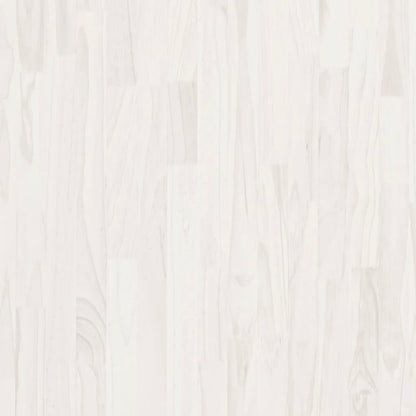 Scaffale Alto Bianco 100x30x210 cm in Legno Massello di Pino - homemem39