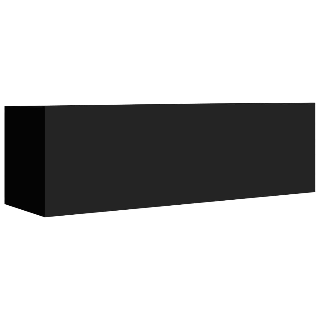 Mobili TV 4 pz Nero 100x30x30 cm in Truciolato - homemem39