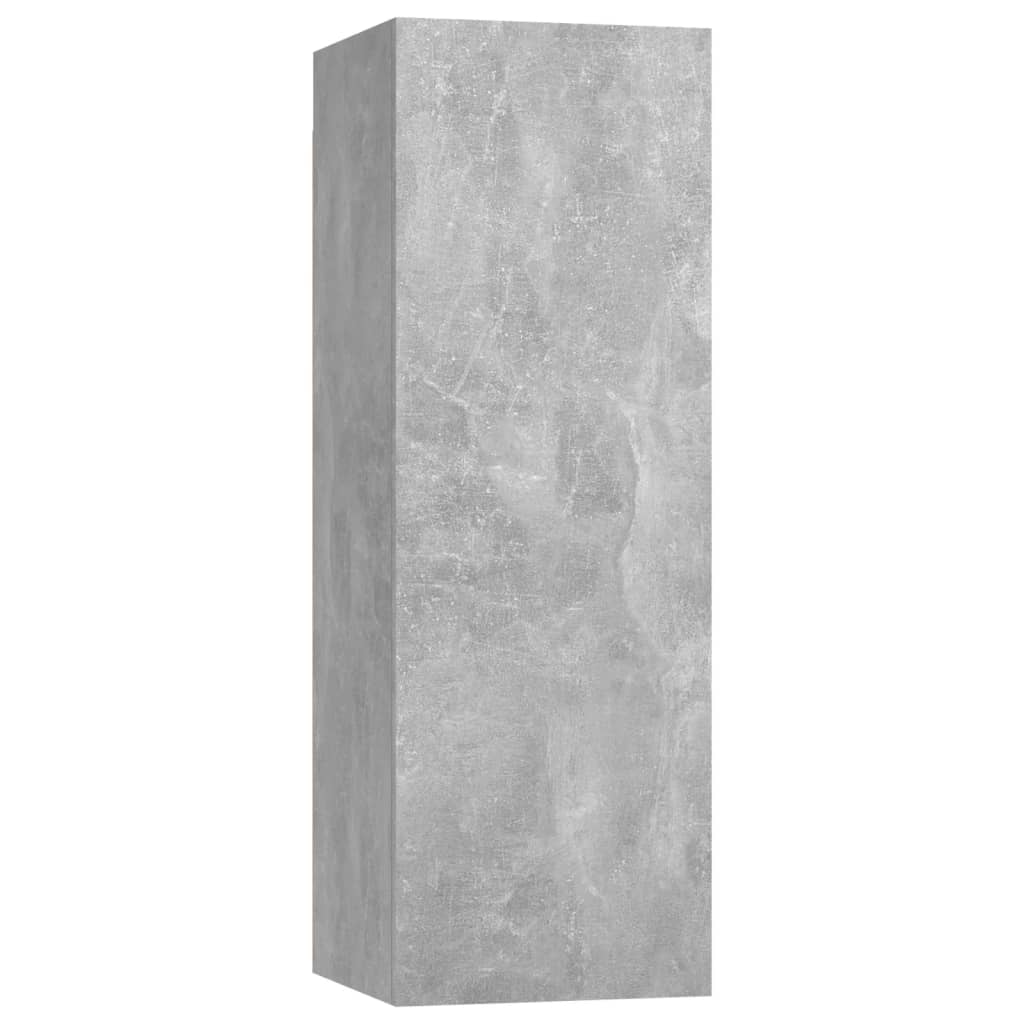 Mobili TV 4 pz Grigio Cemento 30,5x30x90 cm in Truciolato - homemem39