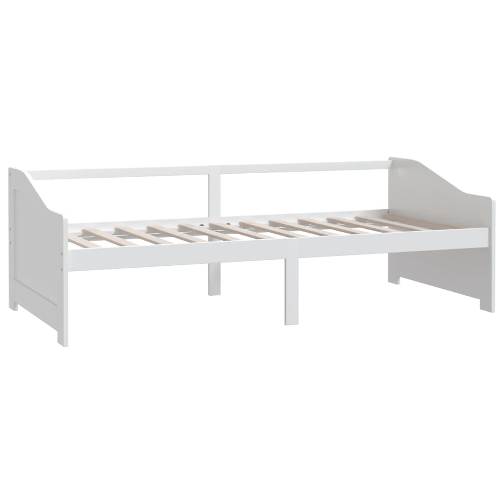 Divano Letto a 3 Posti Bianco Legno Massello di Pino 90x200cm - homemem39