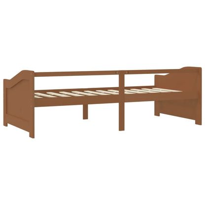 Divano Letto a 3 Posti Miele in Legno Massello di Pino 90x200cm - homemem39