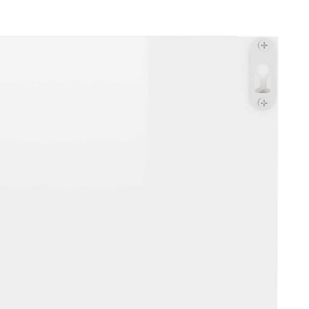 Mensole a Muro 2 pz Bianco Lucido 40x11,5x18 cm - homemem39