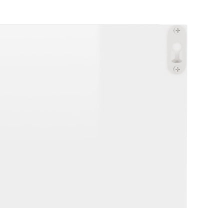 Mensole a Muro 4 pz Bianco Lucido 40x11,5x18 cm - homemem39