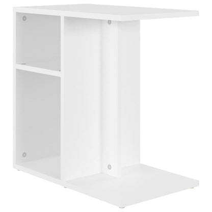 Tavolino Bianco 50x30x50 cm in Legno Multistrato - homemem39