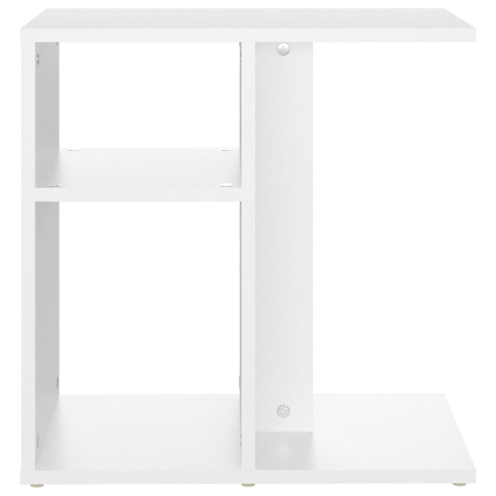 Tavolino Bianco 50x30x50 cm in Legno Multistrato - homemem39