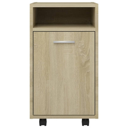 Credenza con Ruote Rovere Sonoma 33x38x60 cm in Truciolato - homemem39