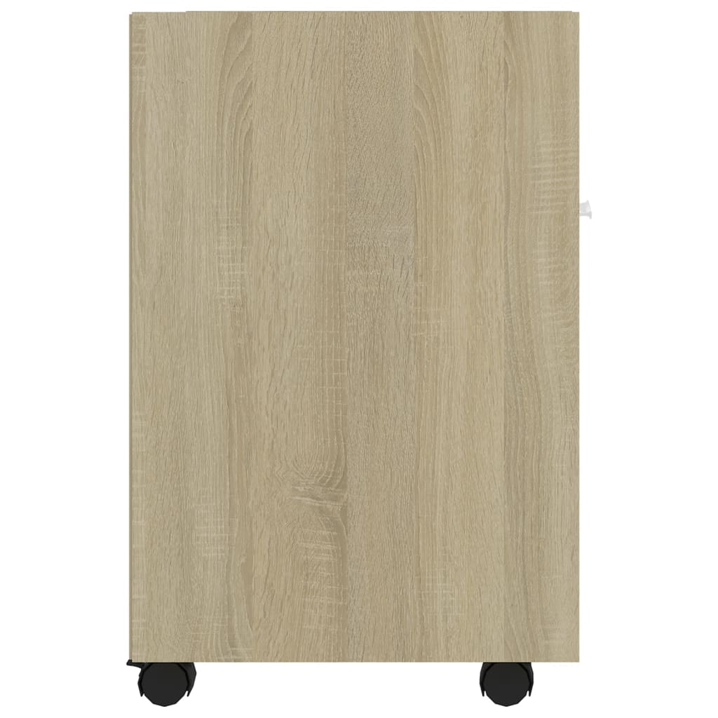 Credenza con Ruote Rovere Sonoma 33x38x60 cm in Truciolato - homemem39