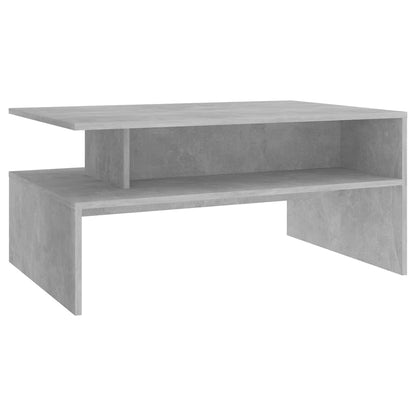 Tavolino da Salotto Grigio Cemento 90x60x42,5 cm in Truciolato - homemem39