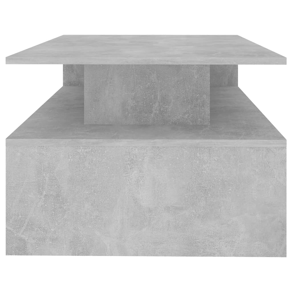 Tavolino da Salotto Grigio Cemento 90x60x42,5 cm in Truciolato - homemem39