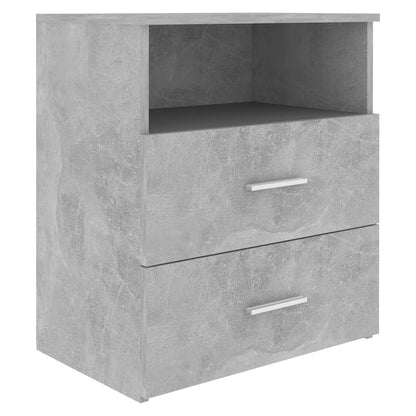 Comodini 2 pz Grigio Cemento 50x32x60 cm - homemem39