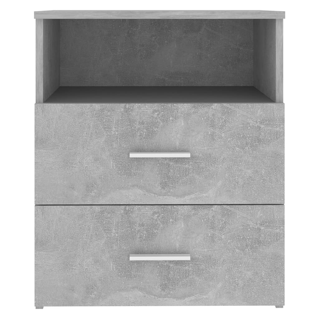 Comodini 2 pz Grigio Cemento 50x32x60 cm - homemem39