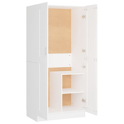 Armadio Bianco 82,5x51,5x180 cm in Legno Multistrato - homemem39