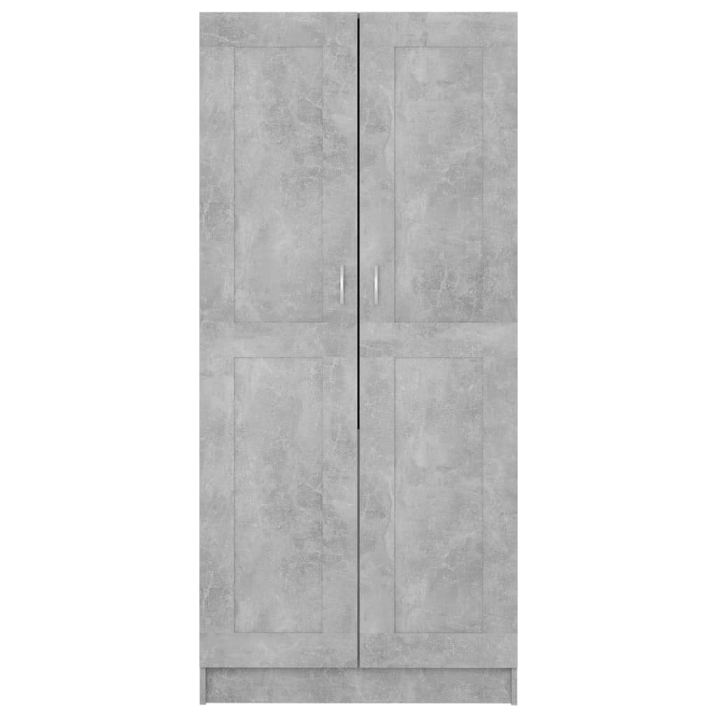 Armadio Grigio Calcestruzzo 82,5x51,5x180 cm in Truciolato - homemem39