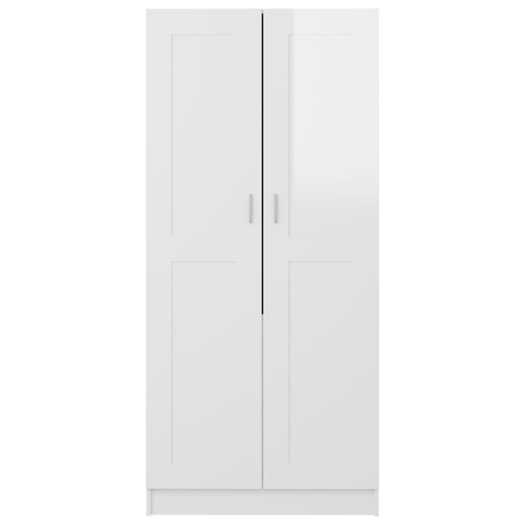 Armadio Bianco Lucido 82,5x51,5x180 cm in Truciolato - homemem39