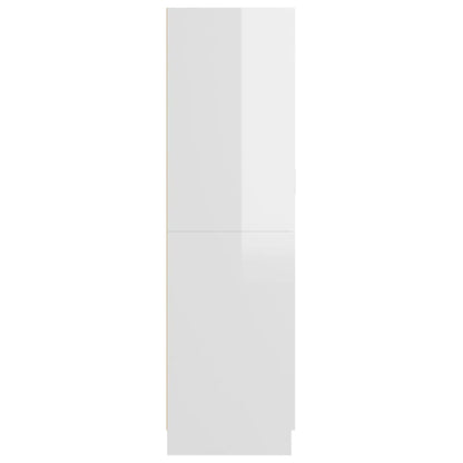 Armadio Bianco Lucido 82,5x51,5x180 cm in Truciolato - homemem39