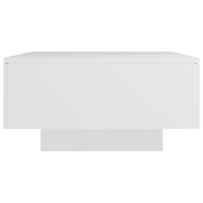 Tavolino da Salotto Bianco 90x60x31 cm in Legno Multistrato - homemem39