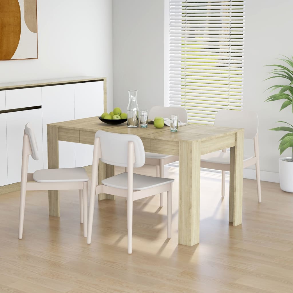 Tavolo da Pranzo Rovere Sonoma 140x74,5x76 cm in Truciolato - homemem39