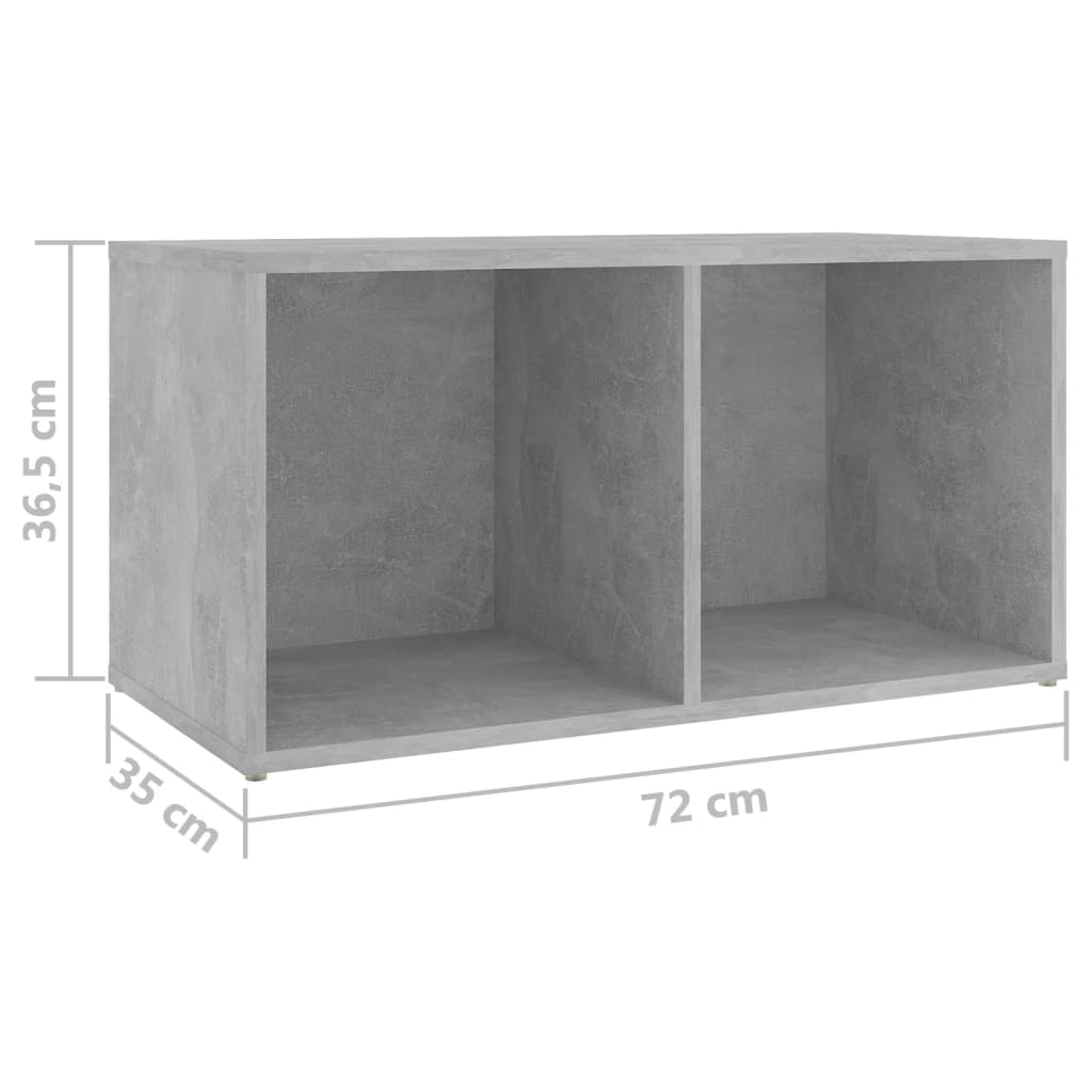 Mobili TV 2 pz Grigio Cemento 72x35x36,5 cm in Truciolato - homemem39