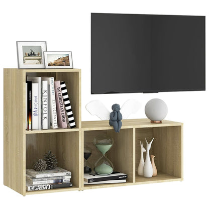 Mobili TV 2 pz Rovere Sonoma 72x35x36,5 cm in Truciolato - homemem39