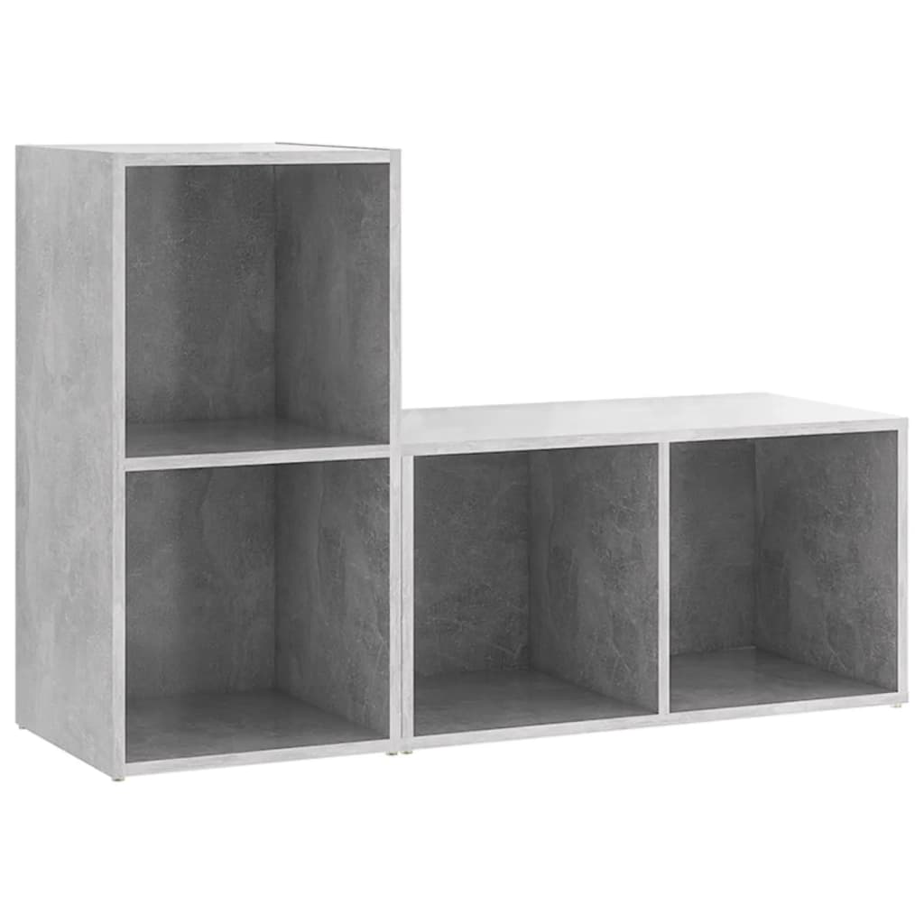 Mobili TV 2 pz Grigio Cemento 72x35x36,5 cm in Truciolato - homemem39