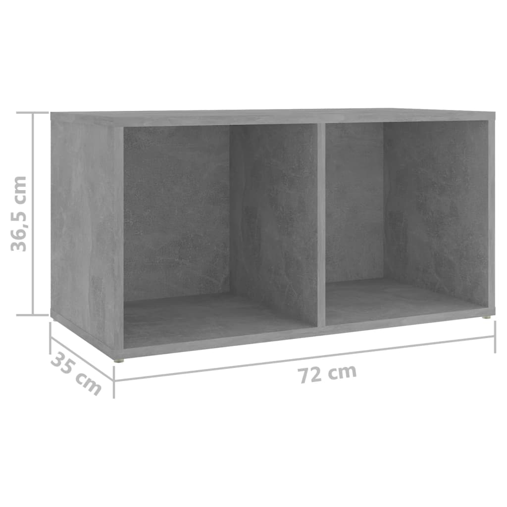 Mobili TV 2 pz Grigio Cemento 72x35x36,5 cm in Truciolato - homemem39