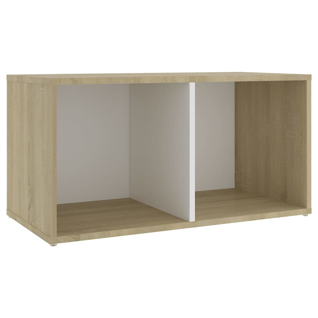 Mobili TV 2 pz Bianco e Rovere Sonoma 72x35x36,5 cm Truciolato - homemem39