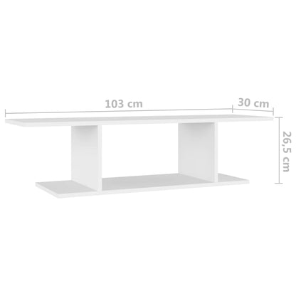 Armadietto a Parete per TV Bianco 103x30x26,5 cm - homemem39