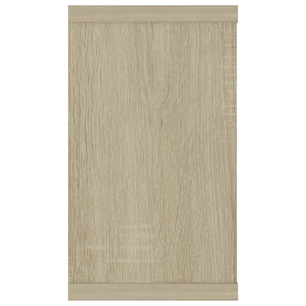 Mensole a Cubo 2 pz Rovere Sonoma 80x15x26,5 cm in Truciolato - homemem39