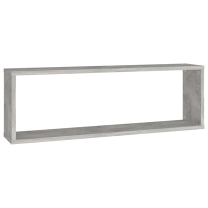 Mensole a Cubo 2 pz Grigio Cemento 80x15x26,5 cm in Truciolato - homemem39