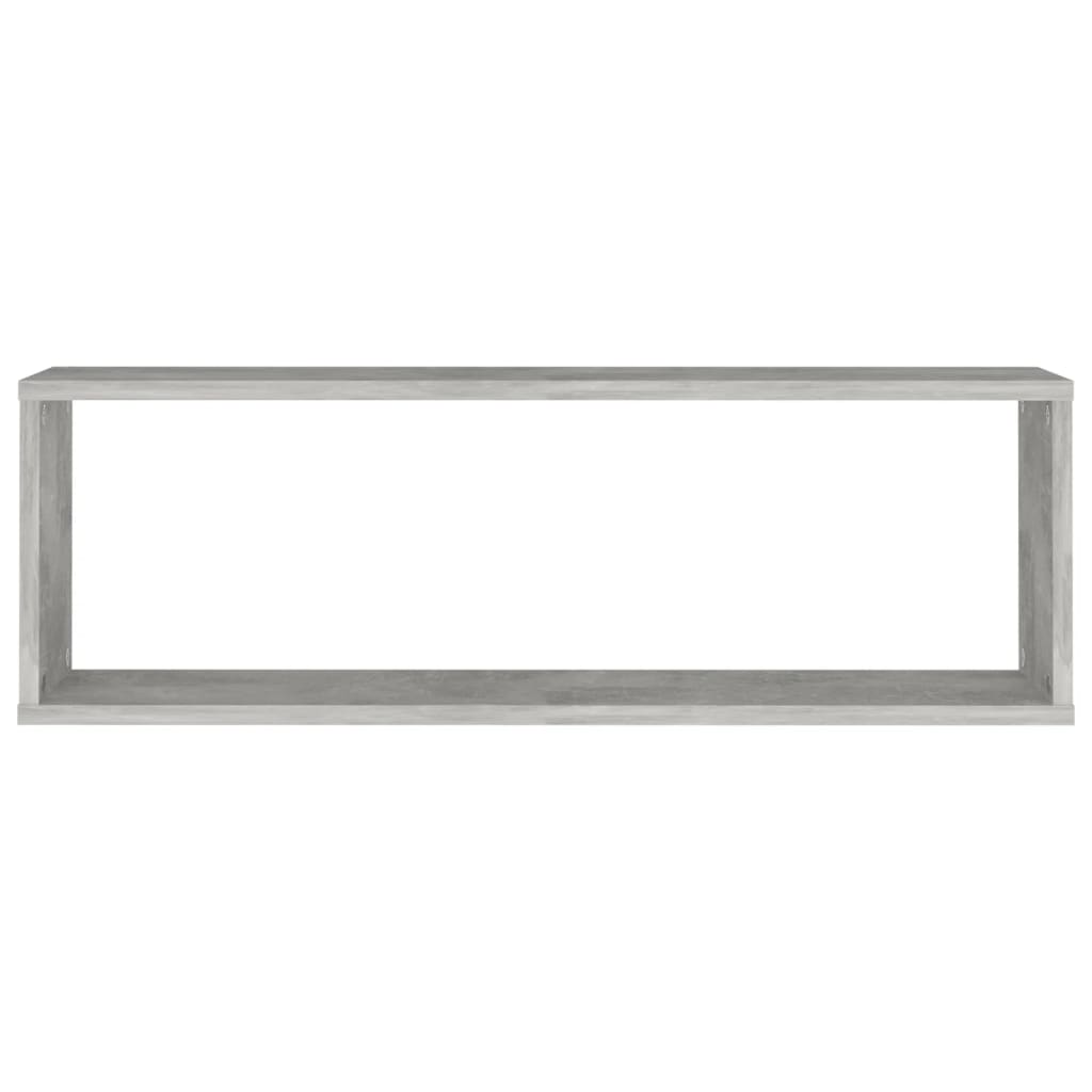 Mensole a Cubo 2 pz Grigio Cemento 80x15x26,5 cm in Truciolato - homemem39