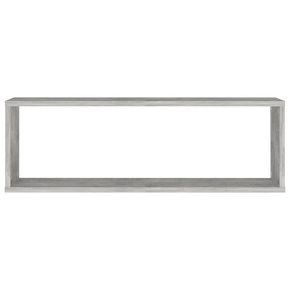 Mensole a Cubo 2 pz Grigio Cemento 80x15x26,5 cm in Truciolato - homemem39