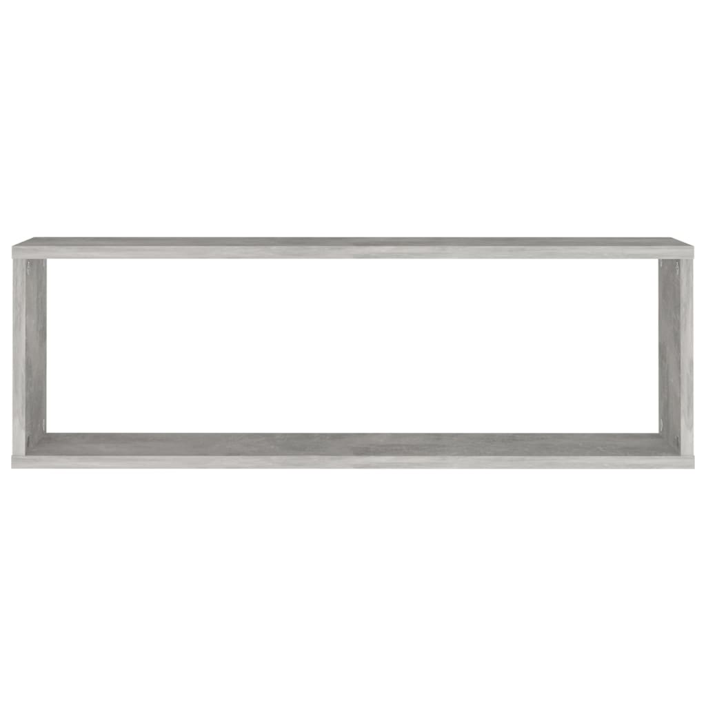 Mensole a Cubo 4 pz Grigio Cemento 80x15x26,5 cm in Truciolato - homemem39