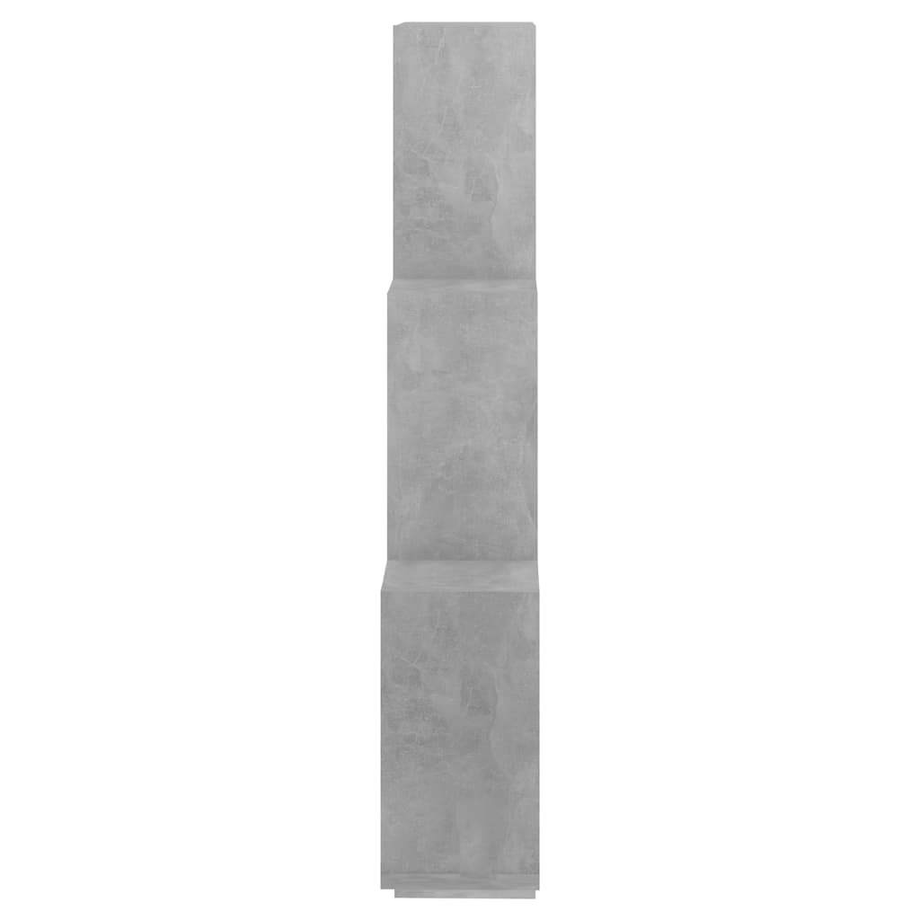 Mensola da Parete a Cubo Grigio Cemento 78x15x93 cm Truciolato - homemem39