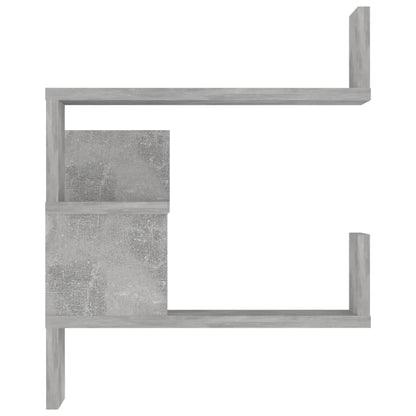 Scaffale Angolare Parete Grigio Cemento 40x40x50 cm Truciolato - homemem39