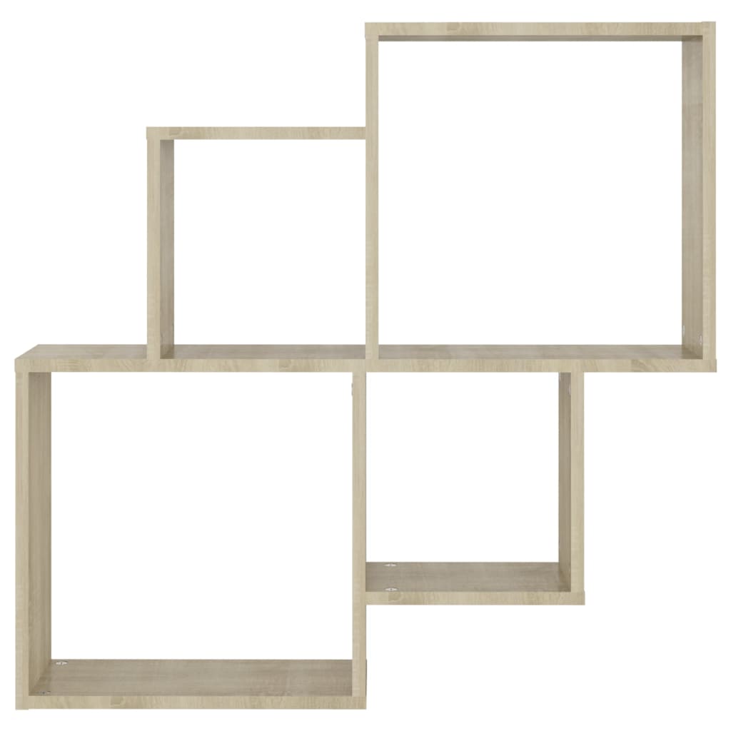 Mensola a Cubo Rovere Sonoma 80x15x78,5cm Truciolato - homemem39