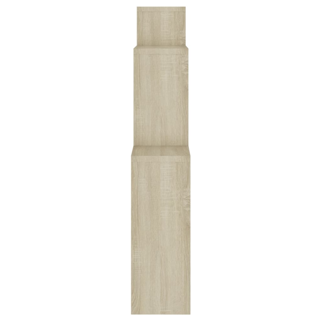 Mensola a Cubo Rovere Sonoma 80x15x78,5cm Truciolato - homemem39