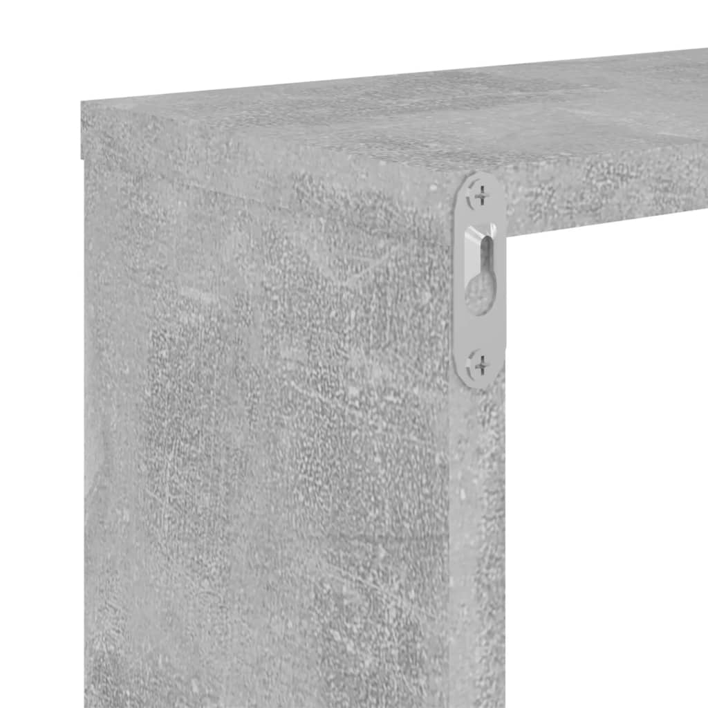 Mensole a Muro 2 pz Grigio Cemento 100x15x20 cm in Truciolato - homemem39