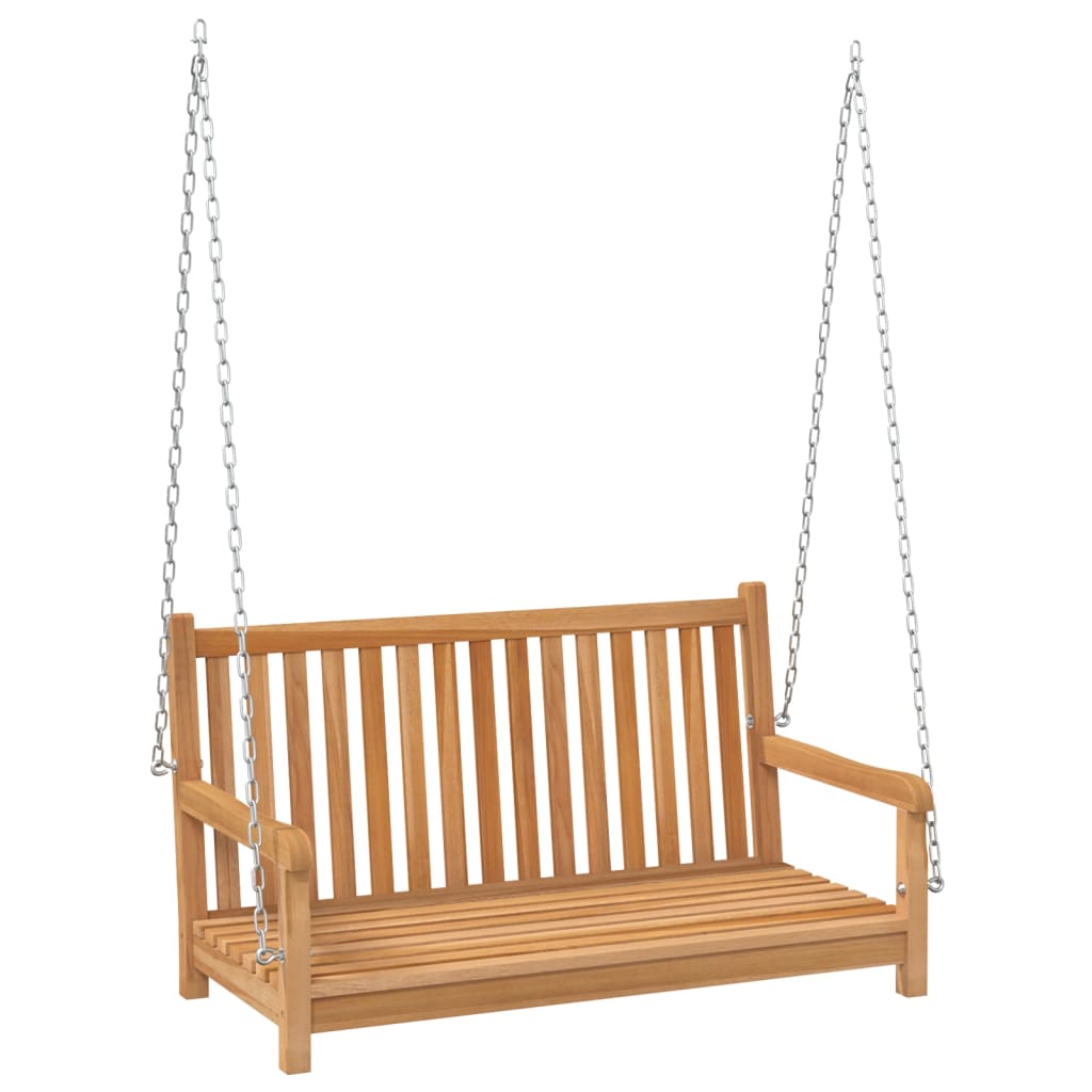 Dondolo da Giardino in Legno Massello di Teak 114x60x64 cm - homemem39