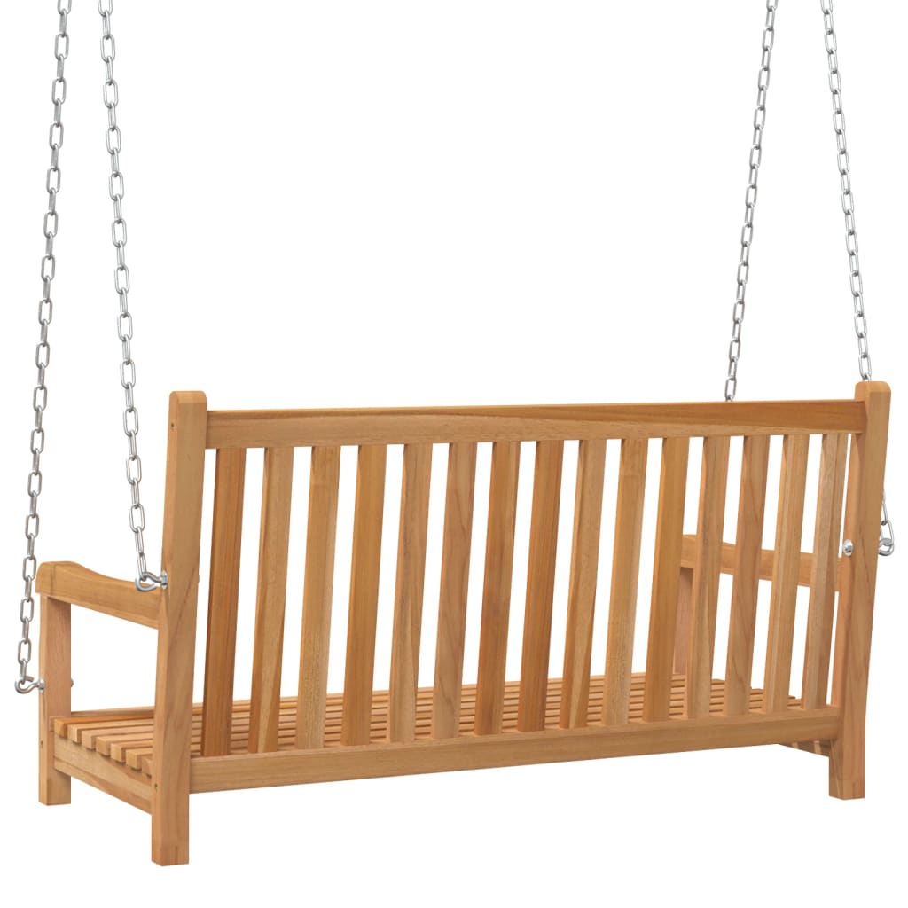 Dondolo da Giardino in Legno Massello di Teak 114x60x64 cm - homemem39