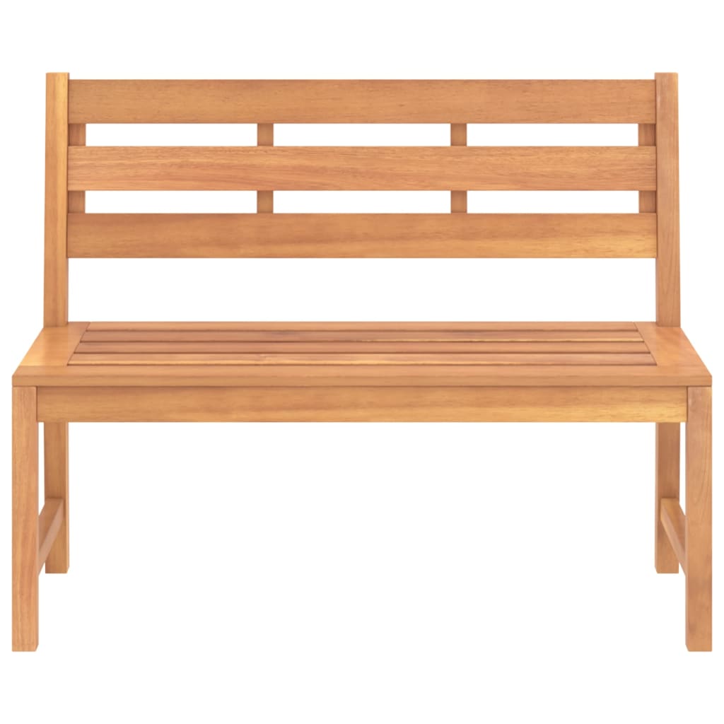 Panchina da Giardino 114 cm in Legno Massello di Teak - homemem39