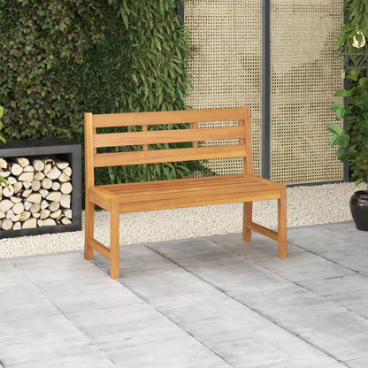 Panchina da Giardino 114 cm in Legno Massello di Teak - homemem39