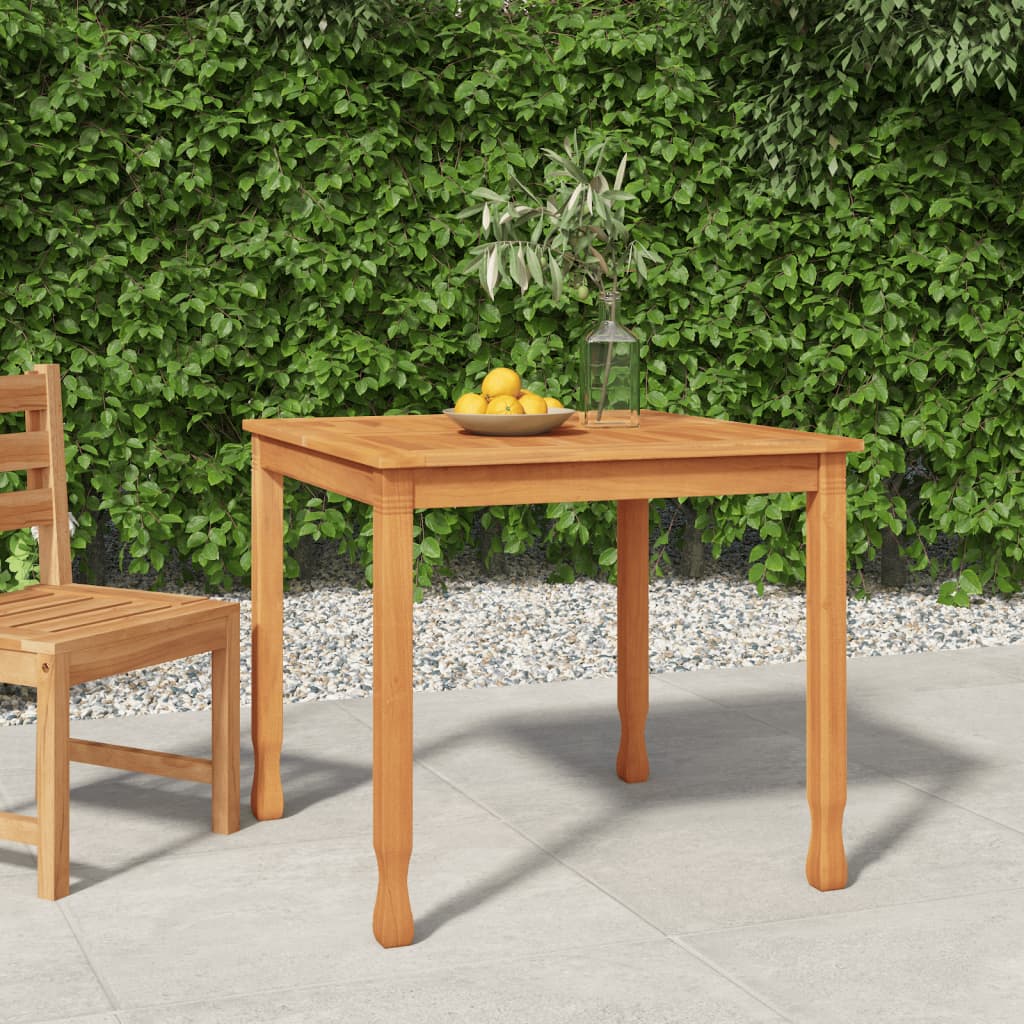 Tavolo da Pranzo da Giardino 85x85x75 cm Legno Massello di Teak - homemem39