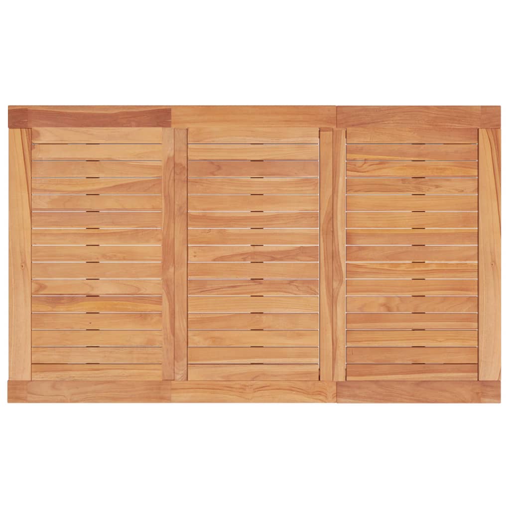 Tavolo da Pranzo da Giardino 150x90x75cm Legno Massello di Teak - homemem39