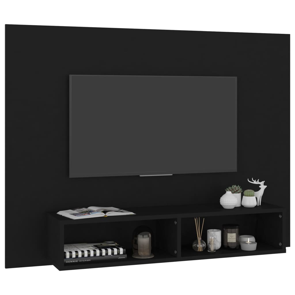 Mobile TV a Muro Bianco 120x23,5x90 cm in Truciolato - homemem39