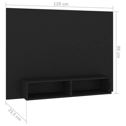 Mobile TV a Muro Bianco 120x23,5x90 cm in Truciolato - homemem39