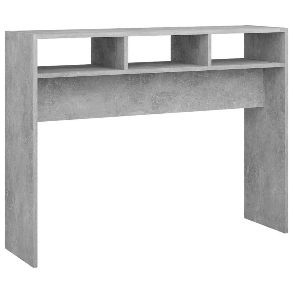 Tavolo Consolle Grigio Cemento 105x30x80 cm in Truciolato - homemem39