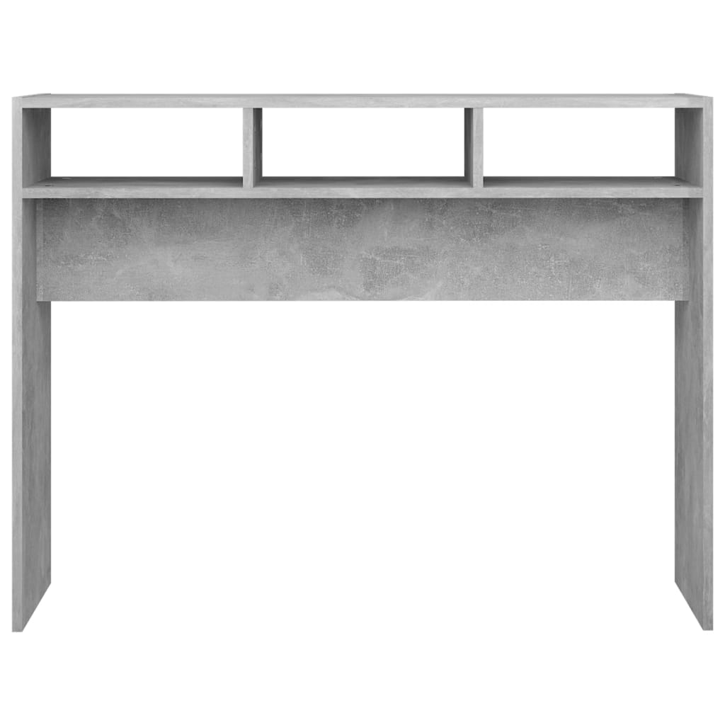 Tavolo Consolle Grigio Cemento 105x30x80 cm in Truciolato - homemem39